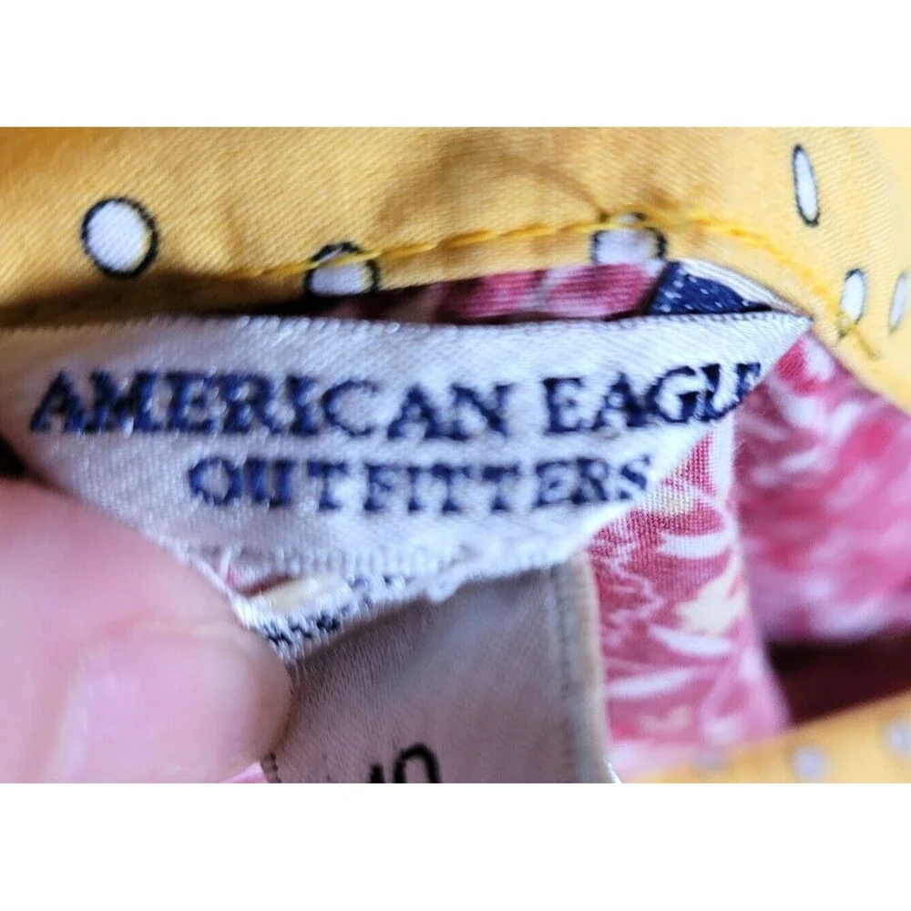 American Eagle Outfitters Size 10 Mixed Pattern Floral Boho Peasant Cotton Skirt